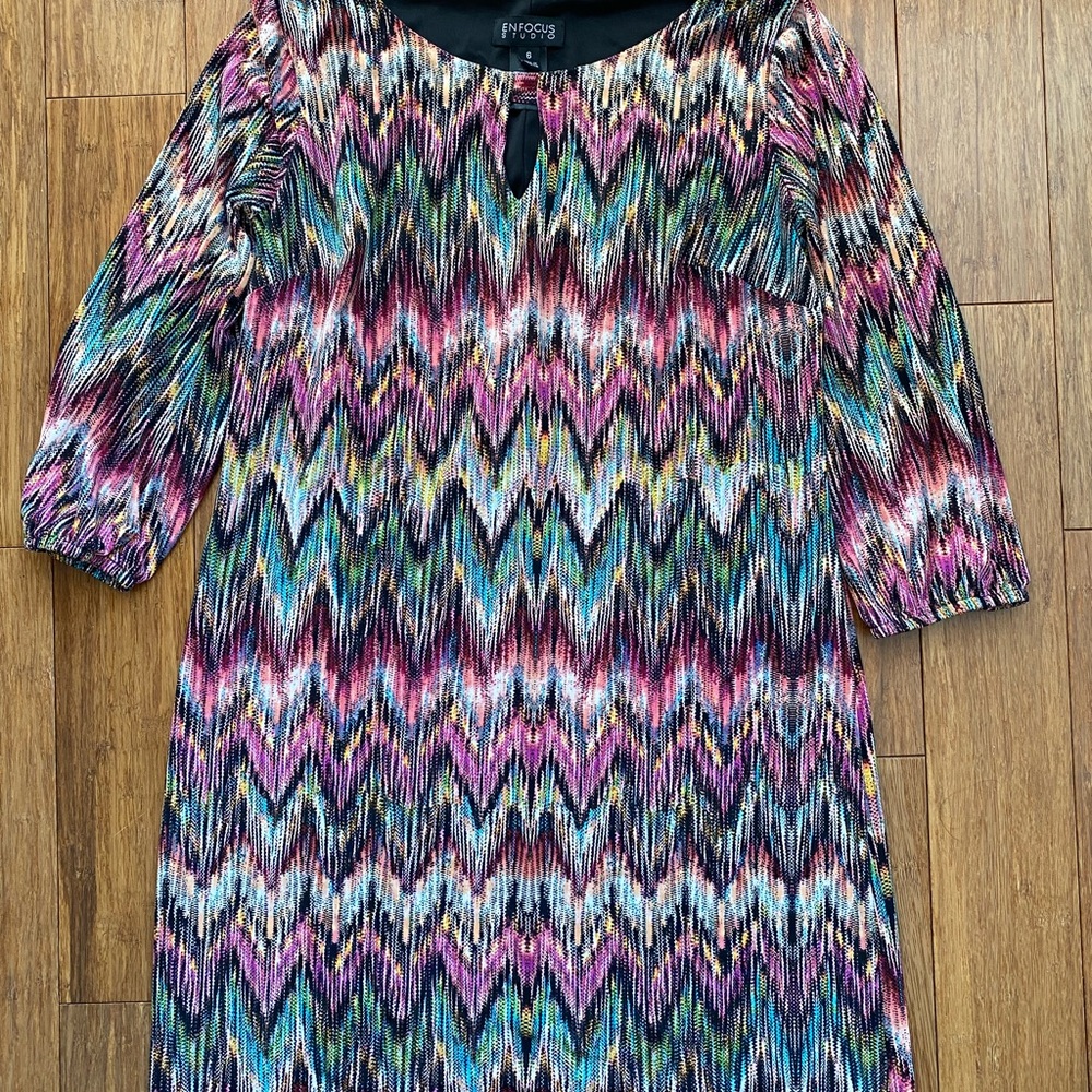Enfocus Studio Vibrant Multicolor Dress